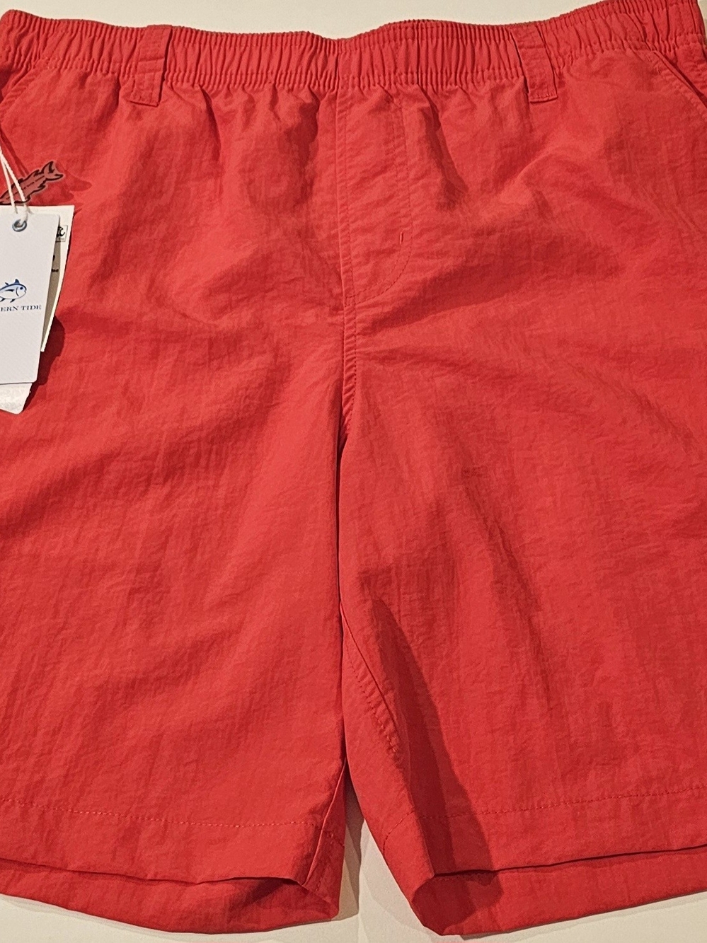 Southern Tide Red Kids Swim/Active Shorts